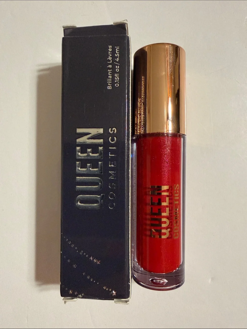 Queen Cosmetics Diamond Shimmer High Shine Lip Gloss in Cherry Pie